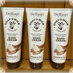 Delfanti Milano Goat’s Milk Moisturizing Soothing Hand Cream 250ml 3 Pcs